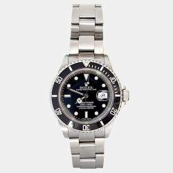 Pre Owned Rolex Submariner 16610 Automatic Stainless Steel Men's Wristwatch 40 mm