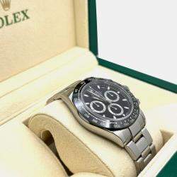 Pre Owned Rolex Cosmograph Daytona 116500LN Automatic Black Dial Stainless Steel Men's Wristwatch 40mm