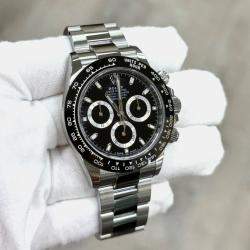 Pre Owned Rolex Cosmograph Daytona 116500LN Automatic Black Dial Stainless Steel Men's Wristwatch 40mm