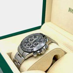 Pre Owned Rolex Cosmograph Daytona 116500LN Automatic Black Dial Stainless Steel Men's Wristwatch 40mm