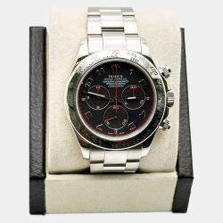 Pre Owned Rolex Cosmograph Daytona 116509 Automatic Black Dial 18K White Gold Men's Wristwatch 40mm