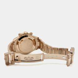 Pre Owned Rolex Cosmograph Daytona 116505 Automatic Chocolate Dial 18K Rose Gold Men's Wristwatch 40mm