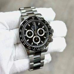 Pre Owned Rolex Daytona Cosmograph 116500LN Automatic Black Dial Stainless Steel Men's Wristwatch 40mm