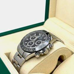 Pre Owned Rolex Daytona Cosmograph 116500LN Automatic Black Dial Stainless Steel Men's Wristwatch 40mm