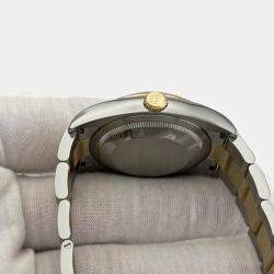 Pre Owned Rolex Datejust 116233 Automatic Champagne Dial 18k Yellow Gold Stainless Steel Men's Wristwatch 36mm