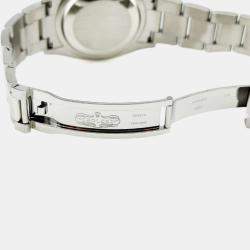 Pre Owned Rolex Datejust 126234 Automatic Silver Dial 18K White Gold Stainless Steel Men's Wristwatch 36mm