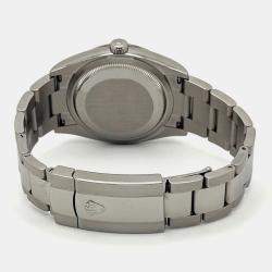 Pre Owned Rolex Datejust 126234 Automatic Silver Dial 18K White Gold Stainless Steel Men's Wristwatch 36mm