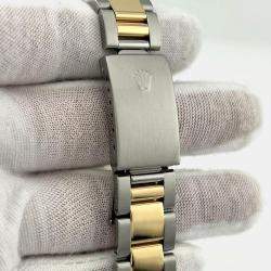 Pre Owned Rolex Datejust 16203 Automatic Silver Arabic Dial 18K Yellow Gold Stainless Steel Men's Wristwatch 36mm