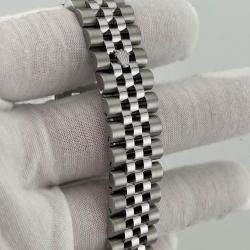 Pre Owned Rolex Datejust 116234 Automatic Black Diamond Dial 18k White Gold Stainless Steel Men's Wristwatch 36mm