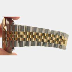Pre Owned Rolex Datejust 116233 Automatic Mother of Pearl Diamond Dial Stainless Steel 18K Yellow Gold Men's Wristwatch 36mm