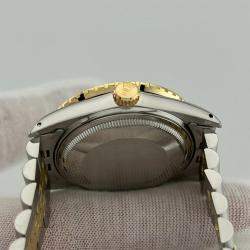 Pre Owned Rolex Datejust Turn-O-Graph 16253 Automatic 14K Yellow Gold Stainless Steel Men's Wristwatch 36mm