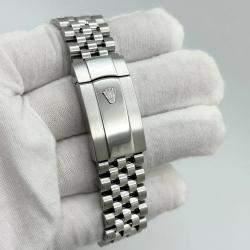 Pre Owned Rolex Datejust 126334 Automatic Dark Rhodium Diamond Dial Stainless Steel 18K White Gold Men's Wristwatch 41 mm