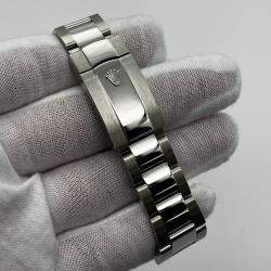 Pre Owned Rolex Datejust 126234 Automatic Slate Wimbledon Dial 18k White Gold Stainless Steel Men's Wristwatch 36 mm