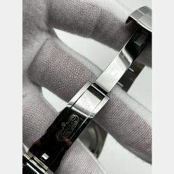 Pre Owned Rolex Datejust 126234 Automatic Slate Wimbledon Dial 18k White Gold Stainless Steel Men's Wristwatch 36 mm