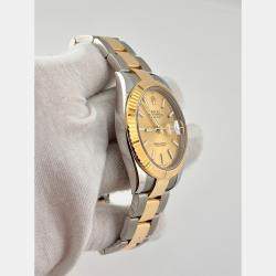 Pre Owned Rolex Datejust 41 126333 Automatic Champagne Dial 18K Yellow Gold Stainless Steel Men's Wristwatch 41 mm