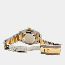 Pre Owned Rolex Datejust 41 126333 Automatic Champagne Dial 18K Yellow Gold Stainless Steel Men's Wristwatch 41 mm