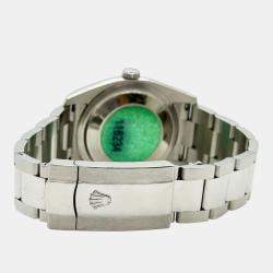 Pre Owned Rolex Datejust 36 116234 Automatic Sodalite Diamond Dial Stainless Steel 18K White Gold Men's Wristwatch 36 mm