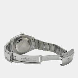 Pre Owned Rolex Datejust 126334 Automatic White Roman Dial 18k White Gold Stainless Steel Men's Wristwatch 41 mm