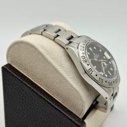 Pre Owned Rolex Explorer II 16570 Automatic Black Dial Stainless Steel Men's Wristwatch 40 mm