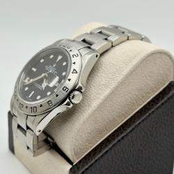 Pre Owned Rolex Explorer II 16570 Automatic Black Dial Stainless Steel Men's Wristwatch 40 mm