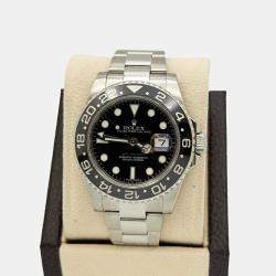 Pre Owned Rolex GMT Master II 116710LN Automatic Black Dial Stainless Steel Ceramic Men's Wristwatch 40 mm