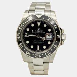 Pre Owned Rolex GMT-Master II 116710LN Automatic Black Dial Stainless Steel Men's Wristwatch 40 mm