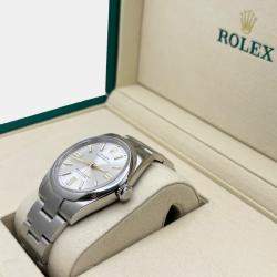 Pre Owned Rolex Oyster Perpetual 134300 Automatic Silver Dial Stainless Steel Men's Wristwatch 41 mm