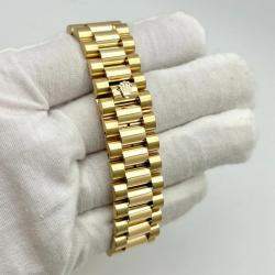 Pre Owned Rolex Day-Date President 18238 Automatic  Diamond Dial 18K Yellow Gold Men's Wristwatch 36mm