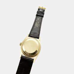 Pre Owned Rolex Day-Date President 1803 Automatic  Bronze Wide Boy Dial 18K Yellow Gold Men's Wristwatch 36mm