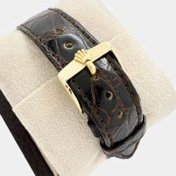 Pre Owned Rolex Day-Date President 1803 Automatic  Bronze Wide Boy Dial 18K Yellow Gold Men's Wristwatch 36mm
