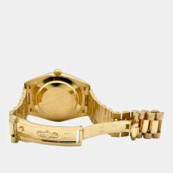 Pre Owned Rolex Day-Date 228238 Automatic White Roman Dial 18K Yellow Gold Men's Wristwatch 40mm