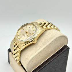 Pre Owned Rolex Date 15037 Automatic Gold 14k Yellow Gold Men's Wristwatch 34 mm
