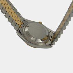 Pre Owned Rolex Datejust 16233 Automatic Gold 18k Yellow Gold Stainless Steel Men's Wristwatch 36 mm