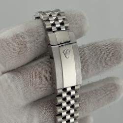 Pre Owned Rolex Datejust 126334 Automatic Silver 18k White Gold Stainless Steel Men's Wristwatch 41 mm