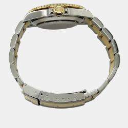 Pre Owned Rolex Submariner 16613 Automatic Champagne 18K Yellow Gold Stainless Steel Men's Wristwatch 40mm