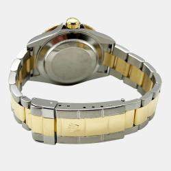 Pre Owned Rolex Submariner 16613 Automatic Champagne 18K Yellow Gold Stainless Steel Men's Wristwatch 40mm