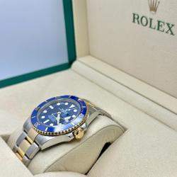 Pre Owned Rolex Submariner Date 126613LB Automatic Blue Dial 18K Yellow Gold Stainless Steel Men's Wristwatch 41mm