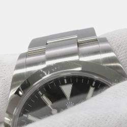 Pre Owned Rolex Explorer 214270 Automatic Black Stainless Steel Men's Wristwatch 39 mm
