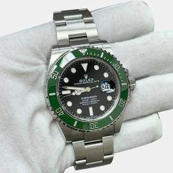 Pre Owned Rolex Submariner 126610LV Automatic Black Stainless Steel Men's Wristwatch 41 mm