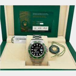Pre Owned Rolex Submariner 126610LV Automatic Black Stainless Steel Men's Wristwatch 41 mm