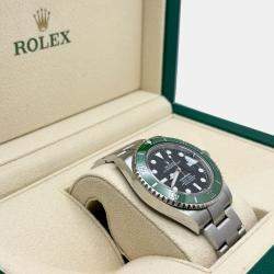 Pre Owned Rolex Submariner 126610LV Automatic Black Stainless Steel Men's Wristwatch 41 mm