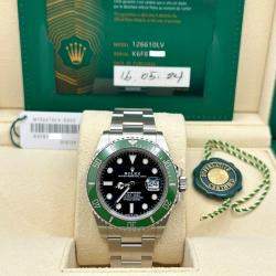 Pre Owned Rolex Submariner 126610LV Automatic Black Stainless Steel Men's Wristwatch 41 mm