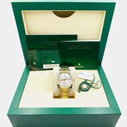 Pre Owned Rolex Datejust 126303 Automatic Silver 18k Yellow Gold Stainless Steel Men's Wristwatch 41 mm