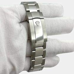 Pre Owned Rolex Datejust II 116334 Automatic Blue 18k White Gold Stainless Steel Men's Wristwatch 41 mm