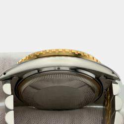 Pre Owned Rolex Datejust 16253 Automatic Blue diamonds 18k Yellow Gold Stainless Steel Men's Wristwatch 36 mm