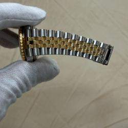 Pre Owned Rolex Datejust 16253 Automatic Blue diamonds 18k Yellow Gold Stainless Steel Men's Wristwatch 36 mm
