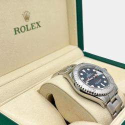 Pre Owned Rolex Yacht Master 126622 Automatic Blue Platinum Stainless Steel Men's Wristwatch 40 mm