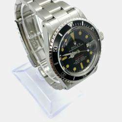 Pre Owned Rolex Submariner 1680 Automatic Black Stainless Steel Men's Wristwatch 40 mm