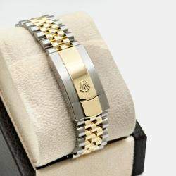Pre Owned Rolex Datejust 126333 Automatic Black diamonds 18k Yellow Gold Stainless Steel Men's Wristwatch 41 mm