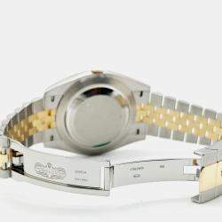 Pre Owned Rolex Datejust 126333 Automatic Black diamonds 18k Yellow Gold Stainless Steel Men's Wristwatch 41 mm
